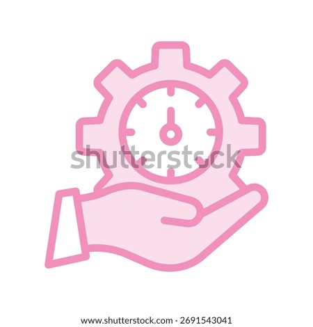Time Management duotone line icon , vector, pixel perfect, illustrator file 