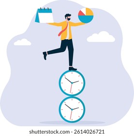 Time management is an effective day to day concept. The clock is a powerful symbol for business meetings,

