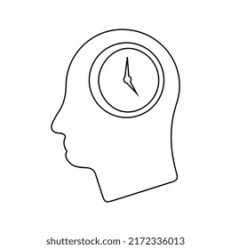 Time, management, efficiency icon. Outline vector illustration.