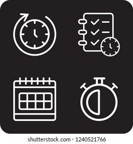 Time management. Eps 10 set
