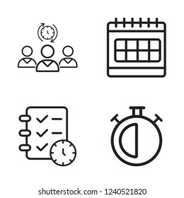 Time management. Eps 10 set