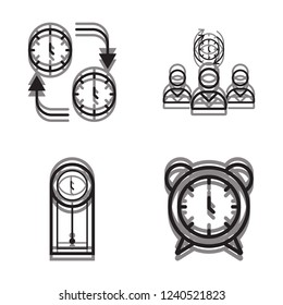Time management. Eps 10 set