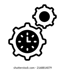time management Finance Related Vector Line Icon. Editable Stroke Pixel Perfect.