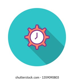 Time Management Flat Icon