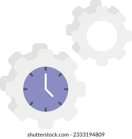 A time management flat icon design