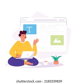 Time management flat illustration is ready for premium use  

