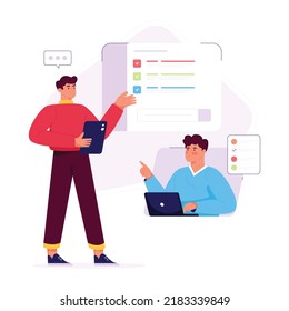 Time management flat illustration is ready for premium use  

