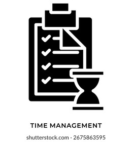 Time Management Glyph Icon Simple