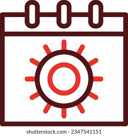 Time Management Glyph Two Color Icon For Personal And Commercial Use.
