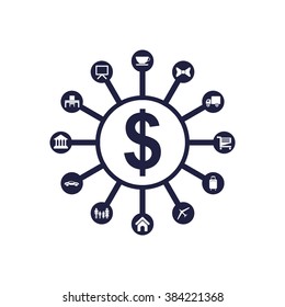 Time Management Icon. Business Concept. Flat Design. Isolated Illustration
