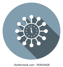 Time Management Icon. Business Concept. Flat Design. Isolated Illustration