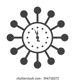 Time Management Icon. Business Concept. Flat Design. Isolated Illustration