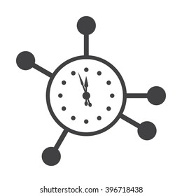 Time Management Icon. Business Concept. Flat Design. Isolated Illustration
