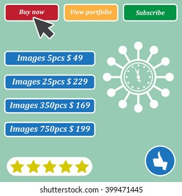 Time Management Icon. Business Concept. Flat Design. Isolated Illustration