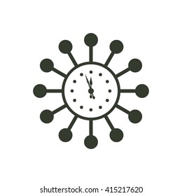 Time Management Icon. Business Concept. Flat Design. Isolated Illustration