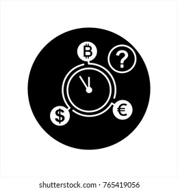 Time Management Icon. Business Concept. Flat Design. 