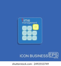 time management icon business , presentation business