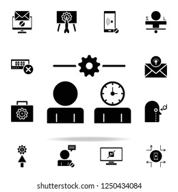 time management icon. Concentration icons universal set for web and mobile