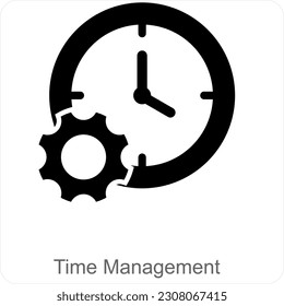 Zeitmanagement-Icon-Konzept