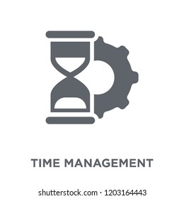 Time management icon. Time management design concept from Time managemnet collection. Simple element vector illustration on white background.