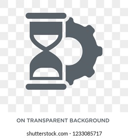 Time management icon. Time management design concept from Time managemnet collection. Simple element vector illustration on transparent background.