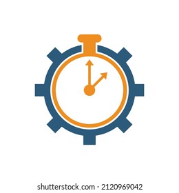 Time management icon design isolated on white background