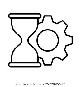 Time Management Icon Element For Design