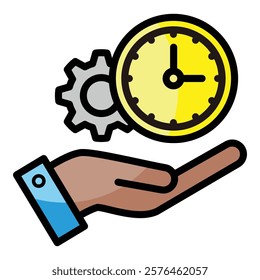 Time Management Icon Element For Design