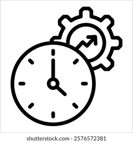 Time Management Icon Element For Design