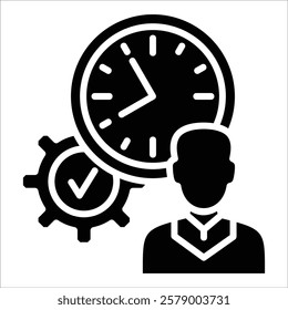 Time Management Icon Element For Design