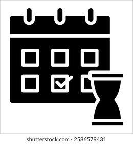 Time Management Icon Element For Design