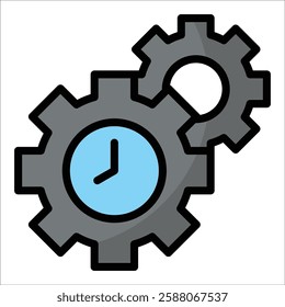 Time Management Icon Element For Design