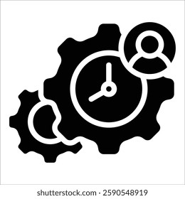 Time Management Icon Element For Design