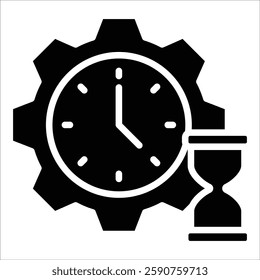 Time Management Icon Element For Design