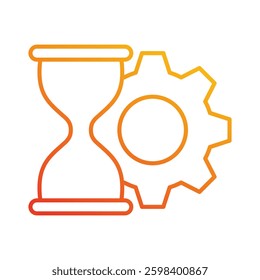 Time Management Icon Element For Design