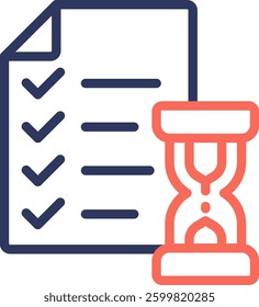 Time Management Icon Element For Design And Vector