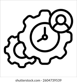 Time Management Icon Element For Design