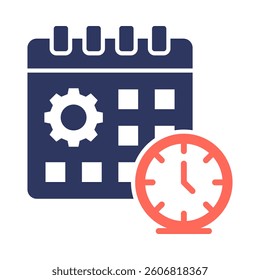 Time Management Icon Element for Design