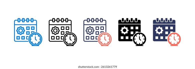 Time Management Icon Element for Design