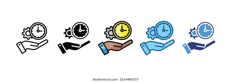 Time Management Icon Element For Design