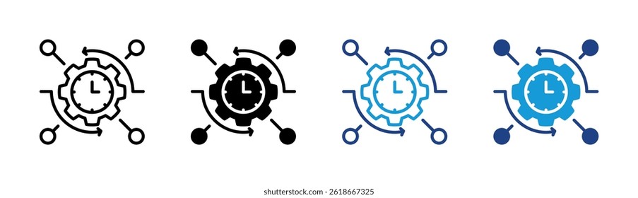 Time Management Icon Element For Design