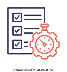 Time Management Icon Element for Design