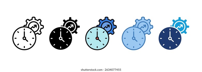 Time Management Icon Element For Design
