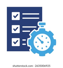 Time Management Icon Element for Design