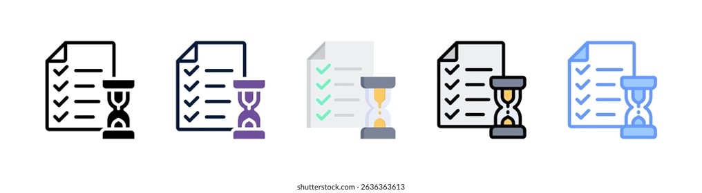 Time Management Icon Element For Design And Vector