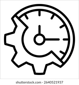 Time Management Icon Element For Design