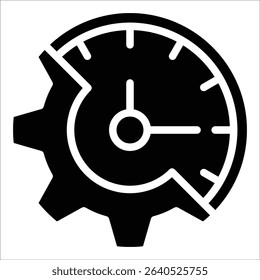 Time Management Icon Element For Design