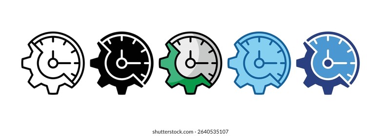 Time Management Icon Element For Design