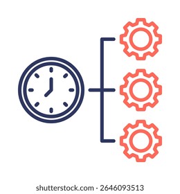 Time Management Icon Element for Design