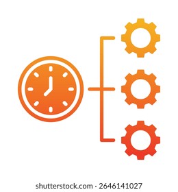 Time Management Icon Element for Design